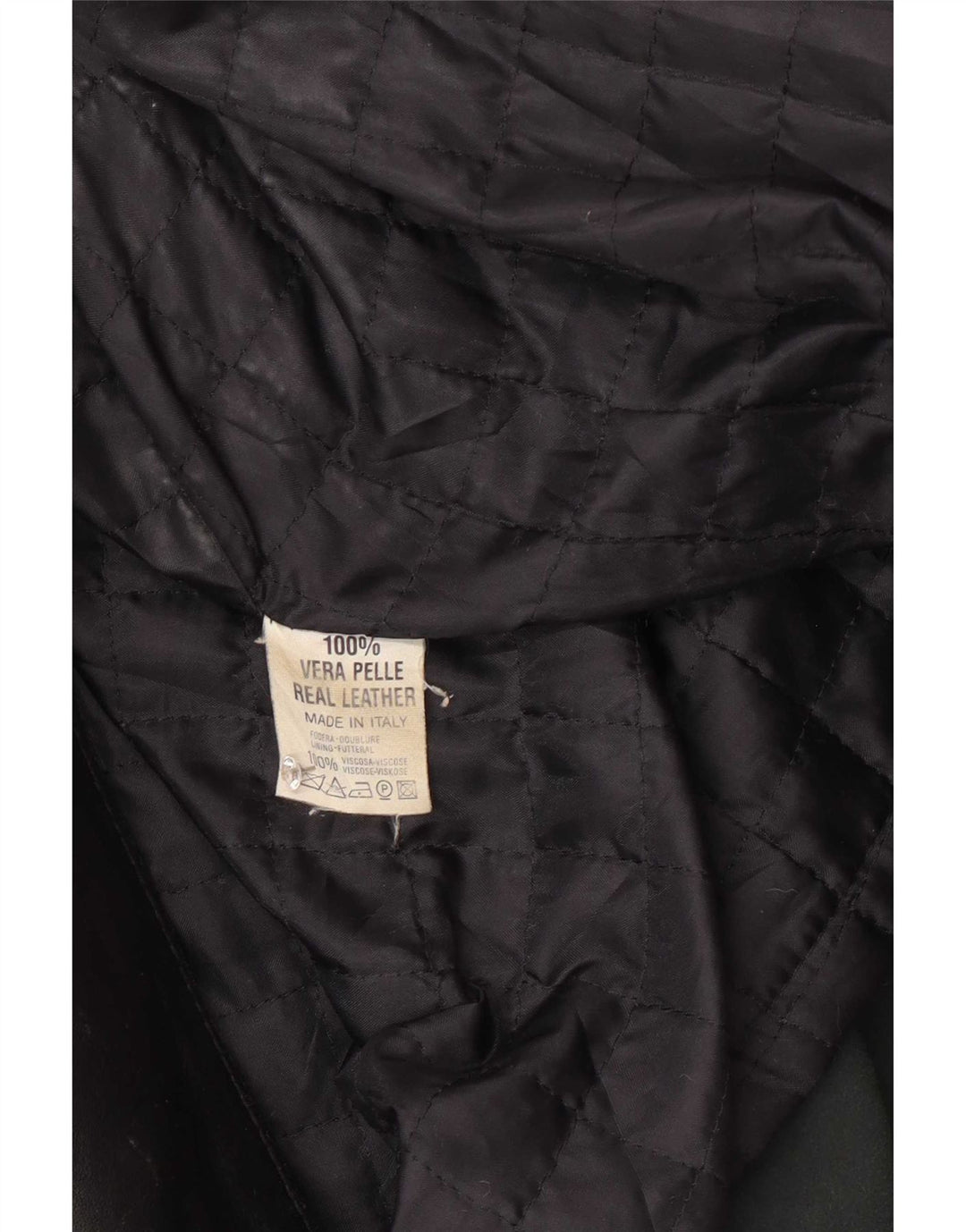Kiros Dame Hætte Oversized Læderfrakke IT 48 XL Sort