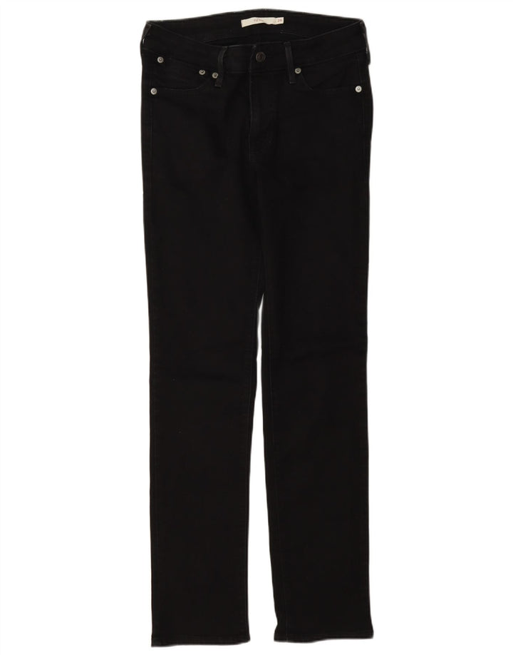 Levi's Dame 712 Slim Jeans W26 L30 Sort Bomuld