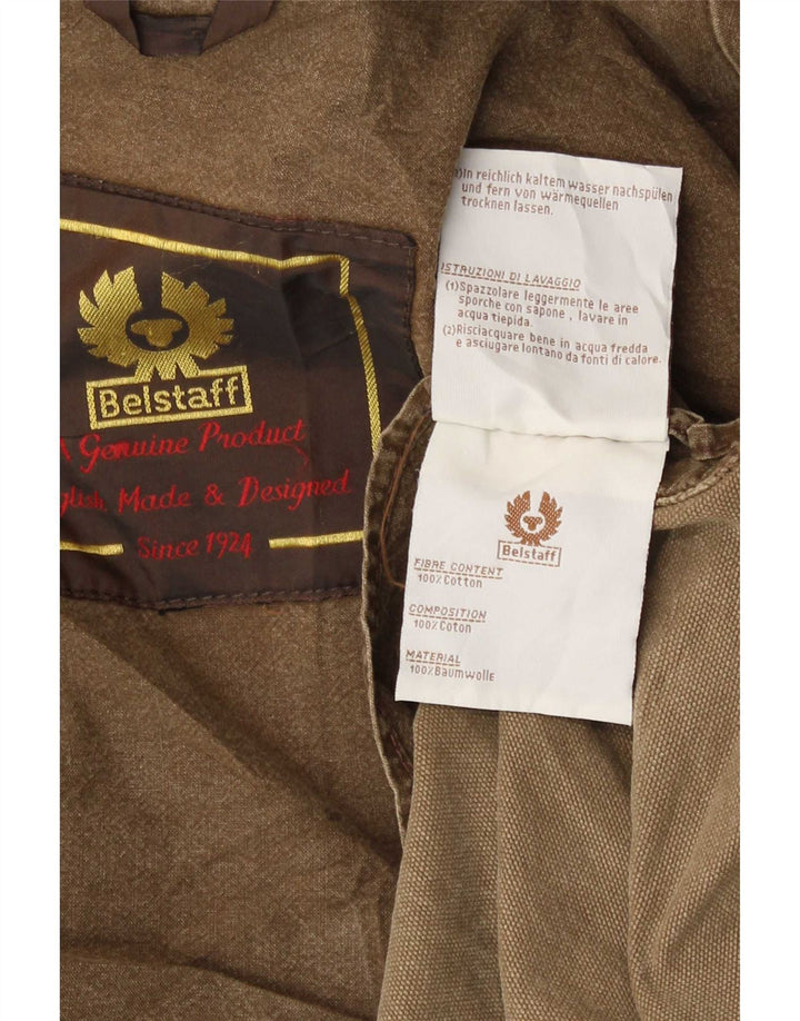 Belstaff Herre Utility Jacket UK 38 Medium Brown Bomuld