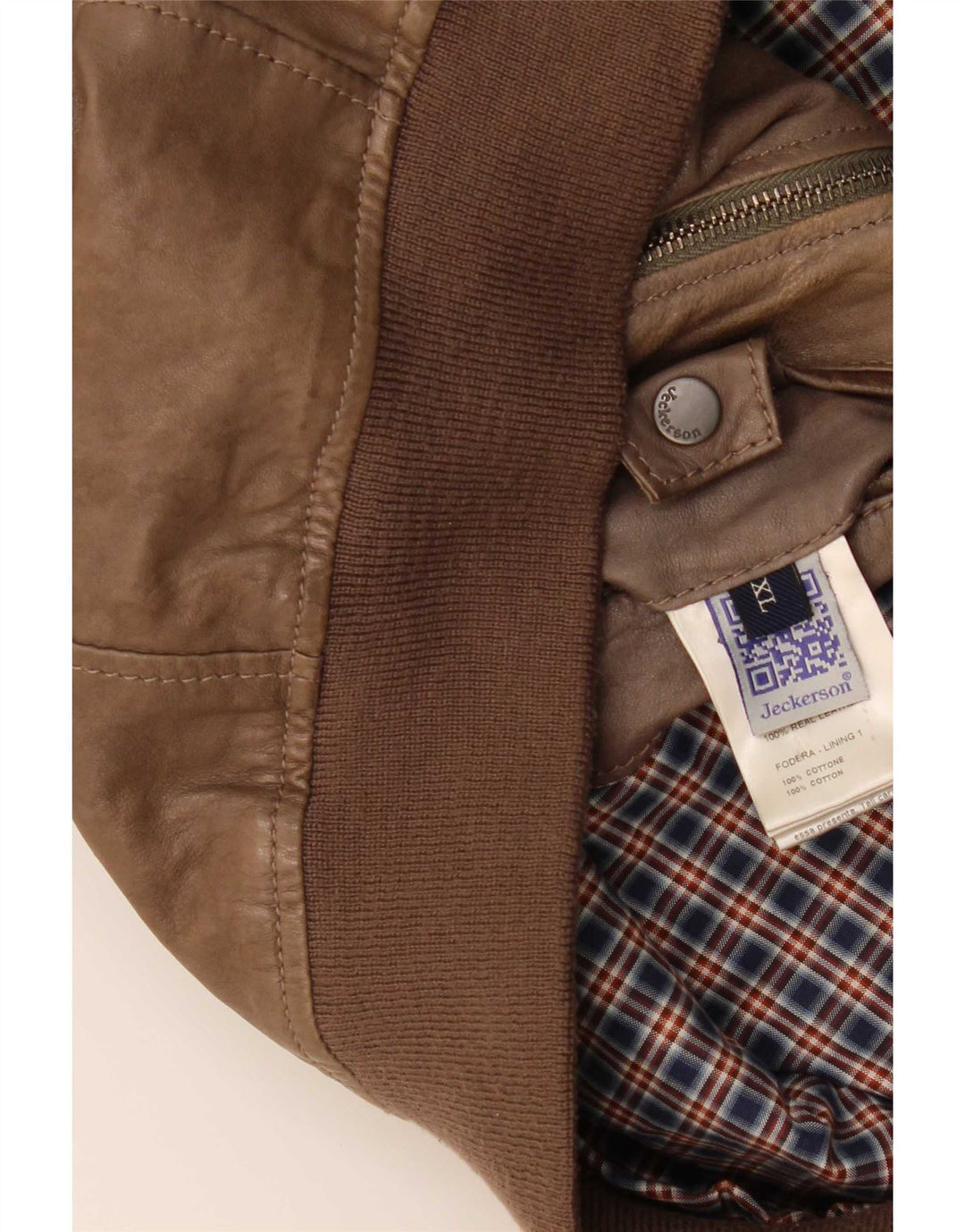 Jeckerson Herre Læderjakke UK 42 XL Brun
