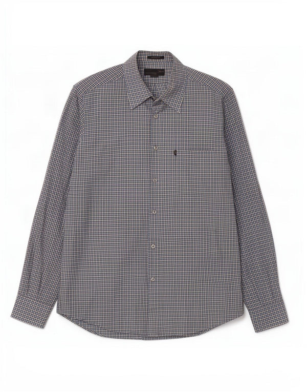 Marlboro Classics Herre Regular Fit skjorte 2XL Blå Gingham