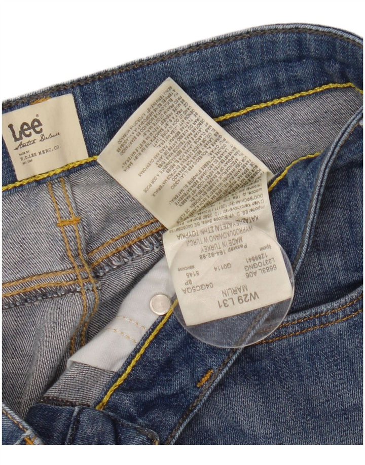 Lee Dame Marlin Straight Jeans W29 L27 Blå Bomuld