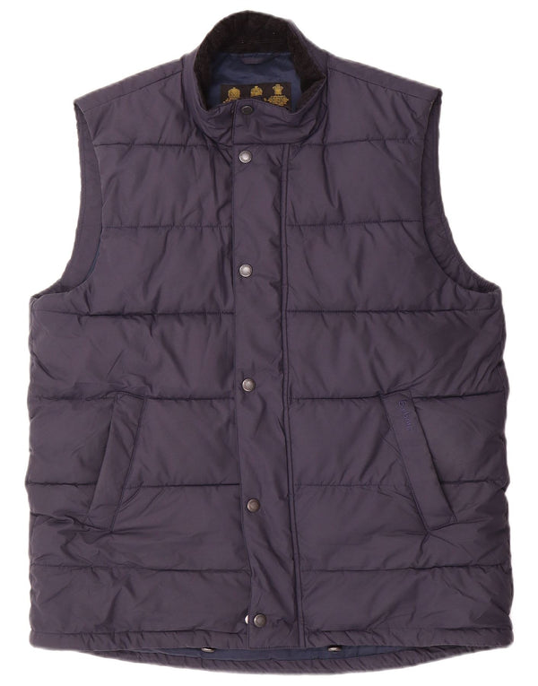 Barbour Herre Polstret Gilet UK 38 Medium Navy Blue Polyester