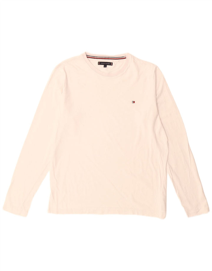 Tommy Hilfiger Herre Top Langærmet Stor Hvid Bomuld