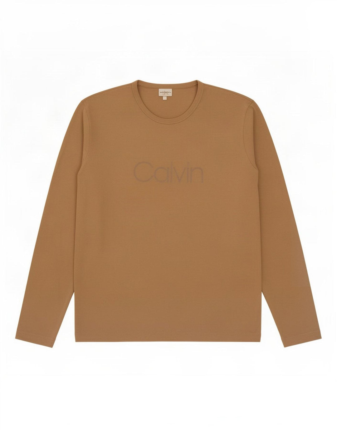Calvin Klein Herre Grafisk Top Langærmet Stor Beige