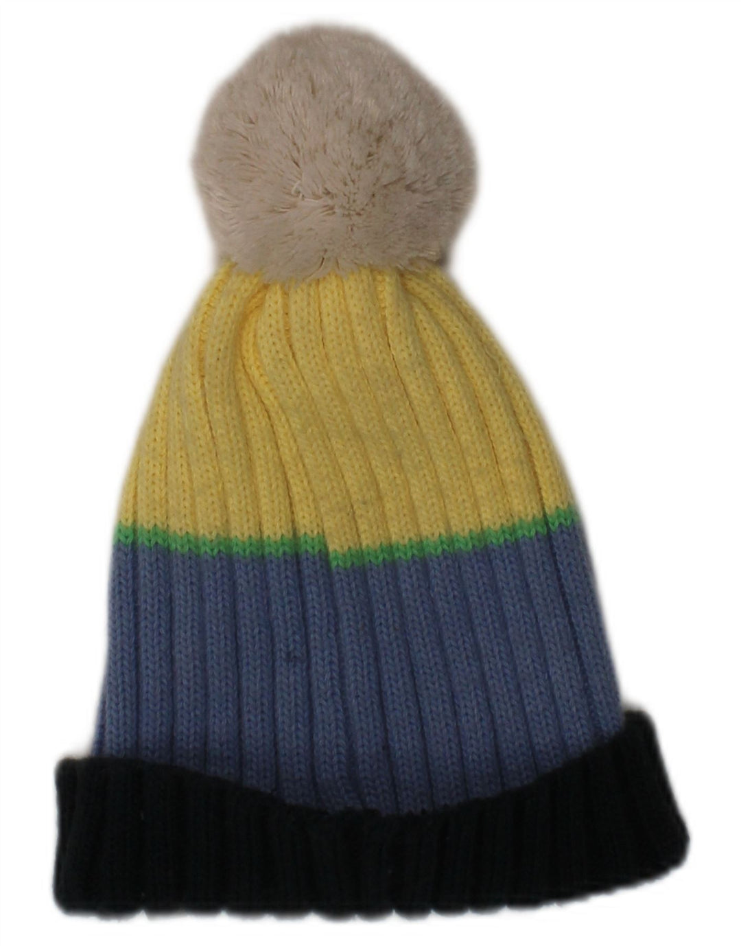 Champion Herre Strik Bobble Hat One Size Flerfarvet Stribet Akryl Vinter