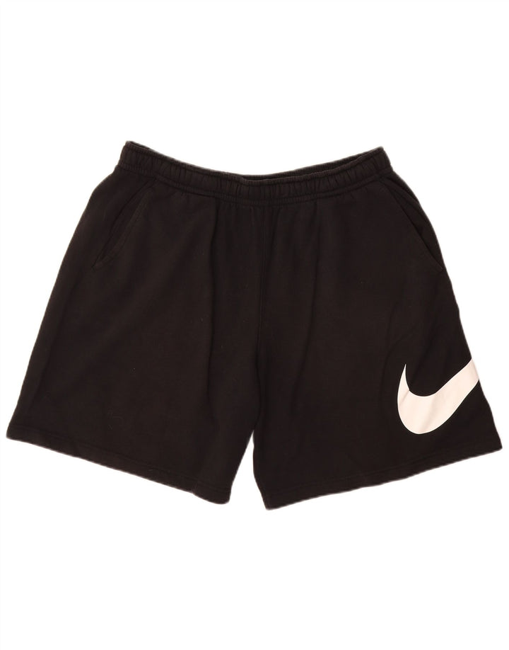 NIKE Grafiske sportsshorts til mænd, store sorte bomuld