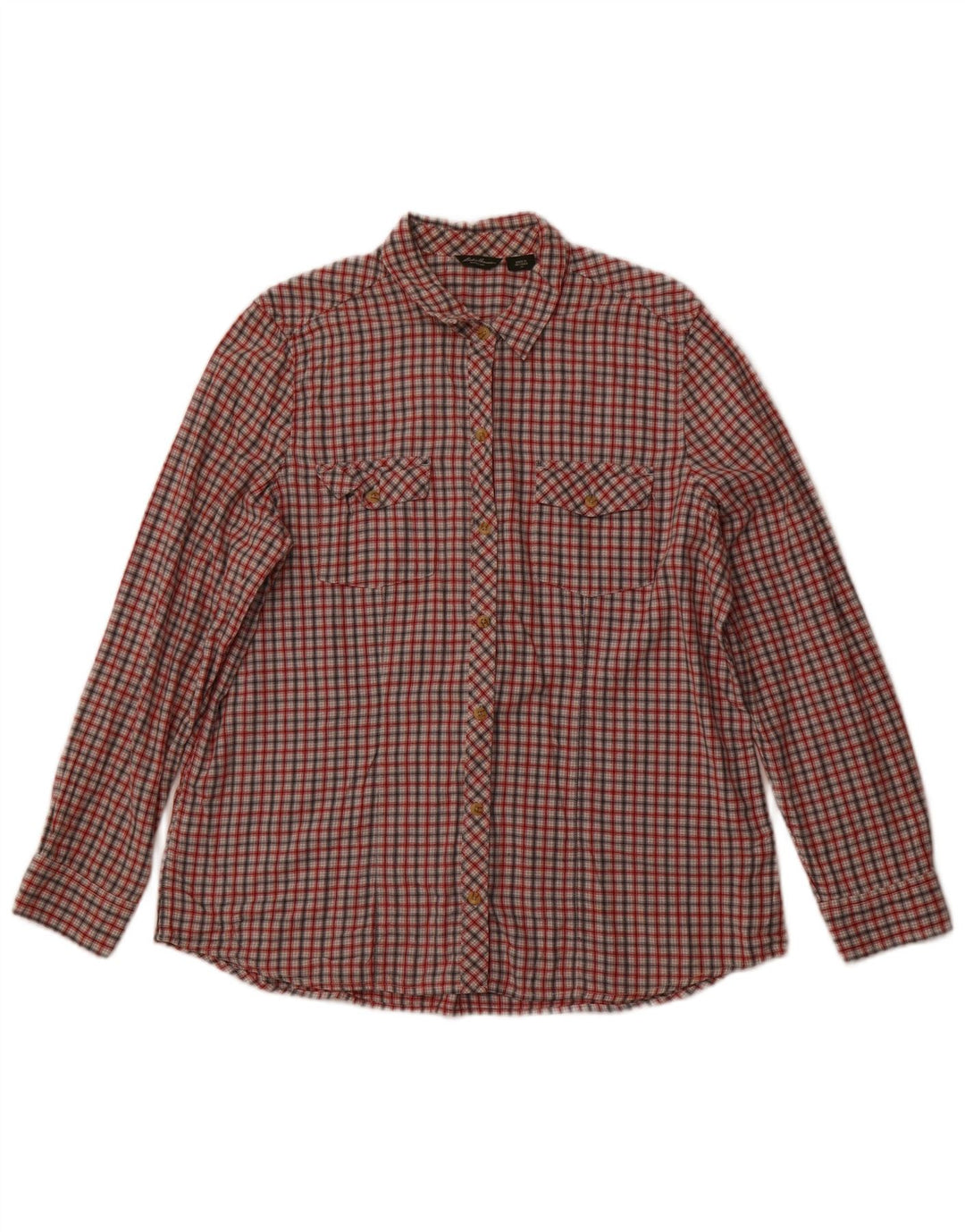 Eddie Bauer Dameskjorte UK 18 XL Flerfarvet ternet bomuld