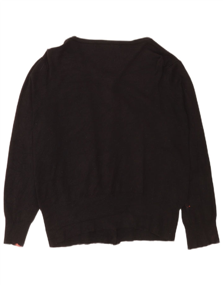 Marks & Spencer Dame Cardigan Sweater UK 12 Medium Black