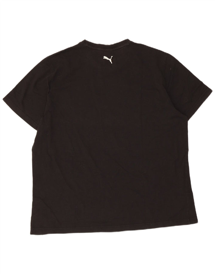 Puma Herre Grafisk T-Shirt Top 2XL Sort Bomuld