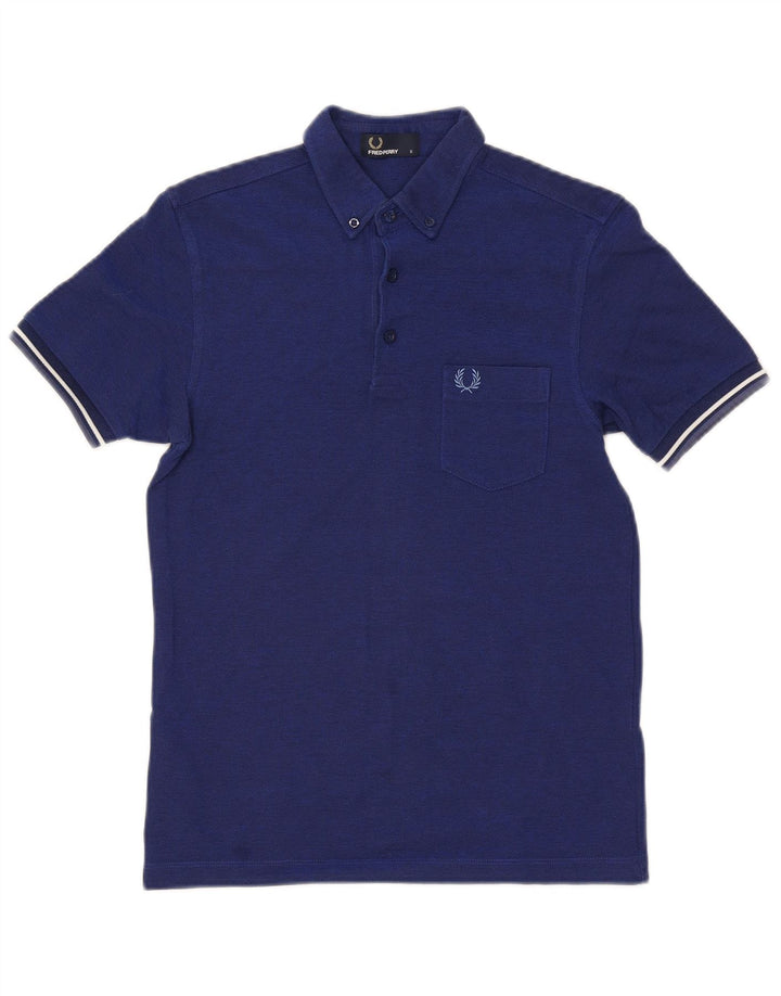 Fred Perry Herre poloskjorte lille marineblå stribet bomuld