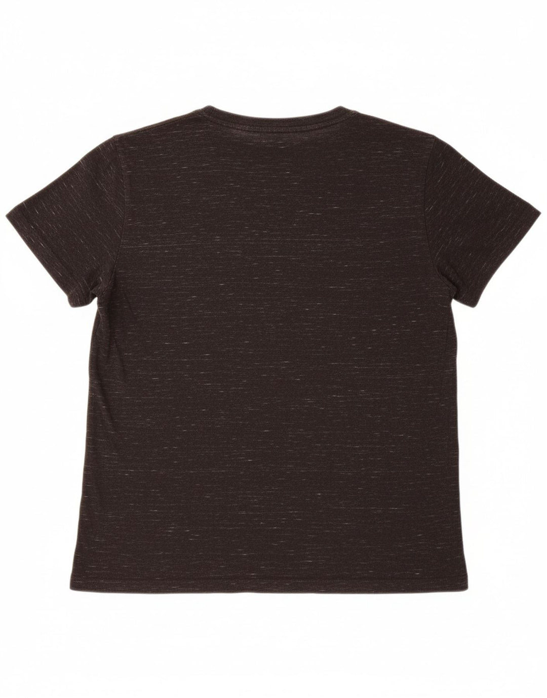 SUPERDRY Mens T-Shirt Top XL Black Flecked Cotton