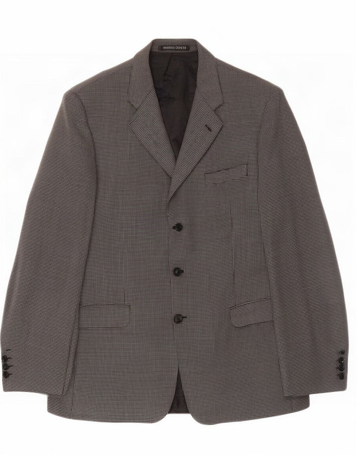 Marks & Spencer Herre St. Michael Blazer Jacket UK 44 XL Sort Plettet