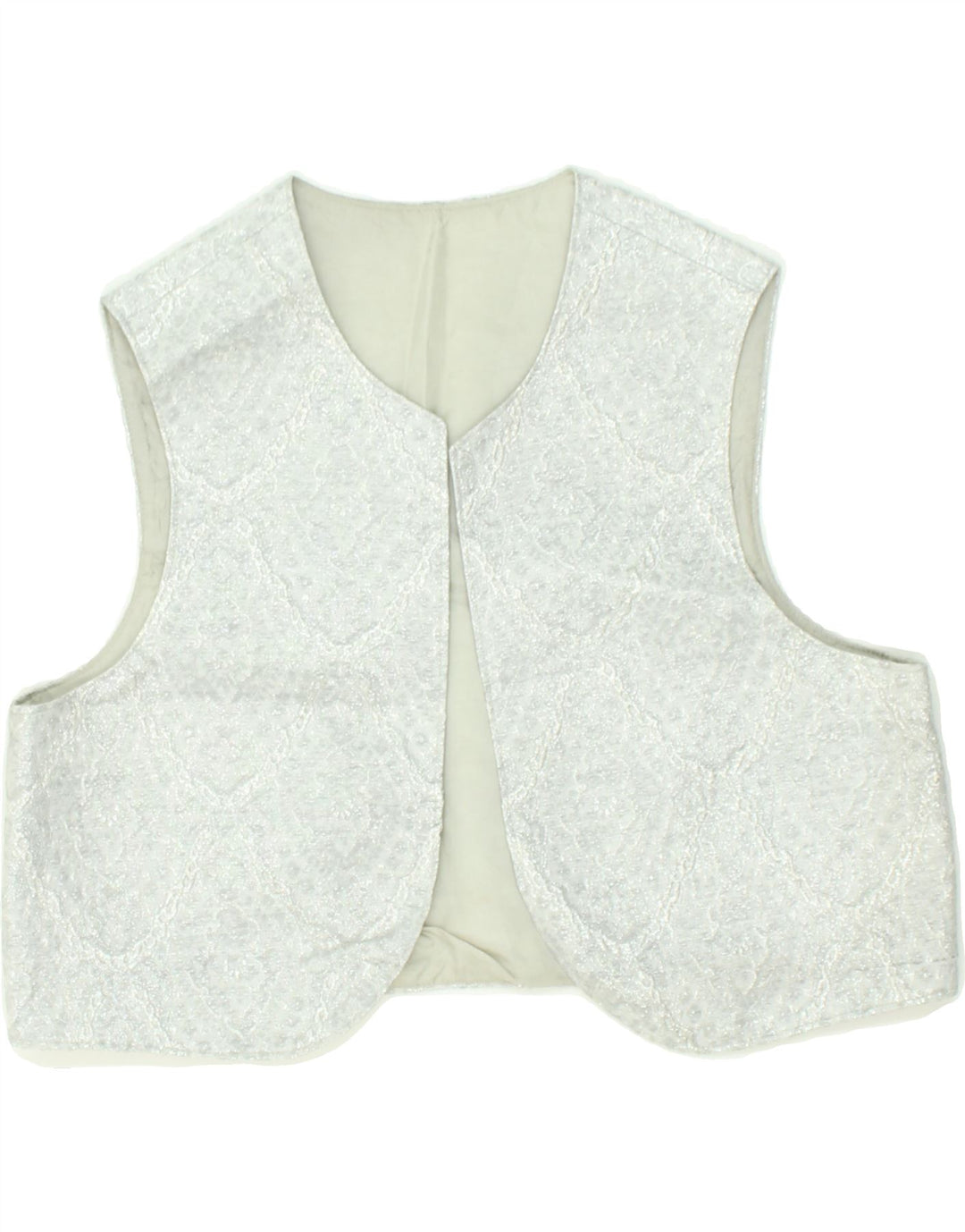 VINTAGE Womens Waistcoat UK 14 Large Grey | Vintage Vintage | Thrift | Second-Hand Vintage | Used Clothing | Messina Hembry 