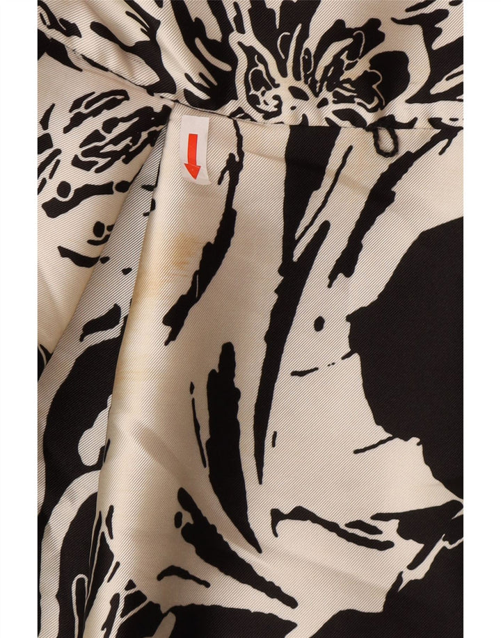 Coast Womens A-Line Kjole UK 8 Small Black Floral Polyester