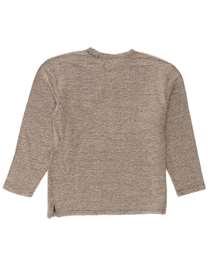 Weird Fish Herre Crew Neck Jumper Sweater Large Off White Bomuld