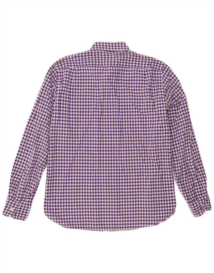 J. CREW Herreskjorte str. 15 1/2 Medium Lilla Gingham Cotton