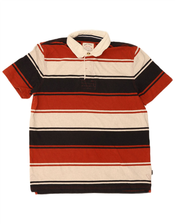 FAT FACE Herre poloshirt XL Flerfarvet stribet bomuld