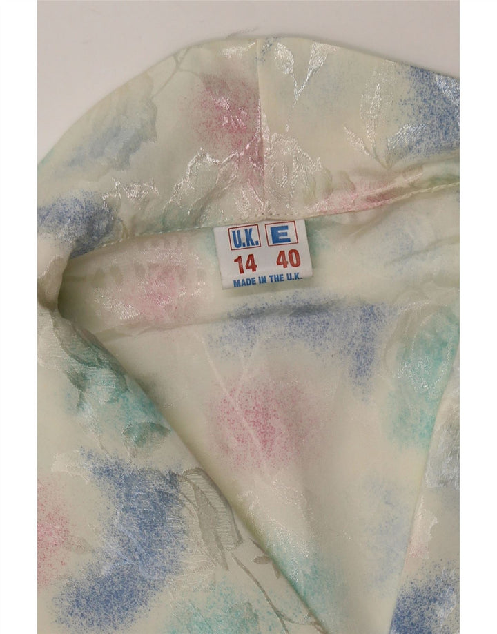 Vintage dame cardigan top UK 14 Medium Multicolored Tie Dye