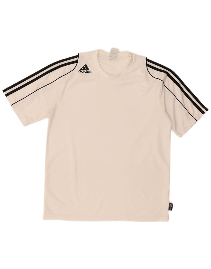 ADIDAS Herre Climalite T-Shirt Top Medium White