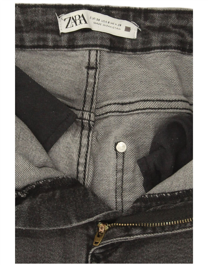 Zara Dame Flared Jeans EU 38 Small W28 L34 Grå