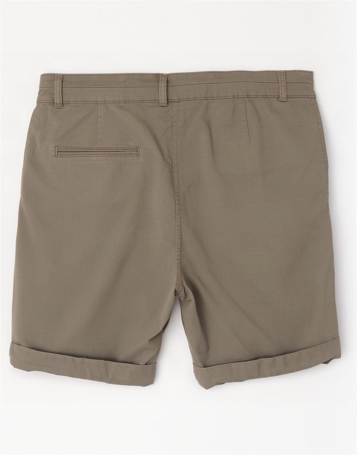 M&Co Dame Chino Shorts UK 14 Large W32 Grå Bomuld