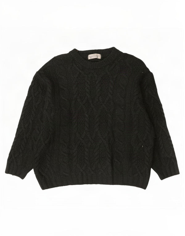 Marks & Spencer dame sweater med rund hals i overstørrelse UK 10 Lille grøn