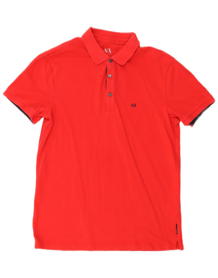 Armani Exchange Herre Polo Shirt Medium Rød Bomuld