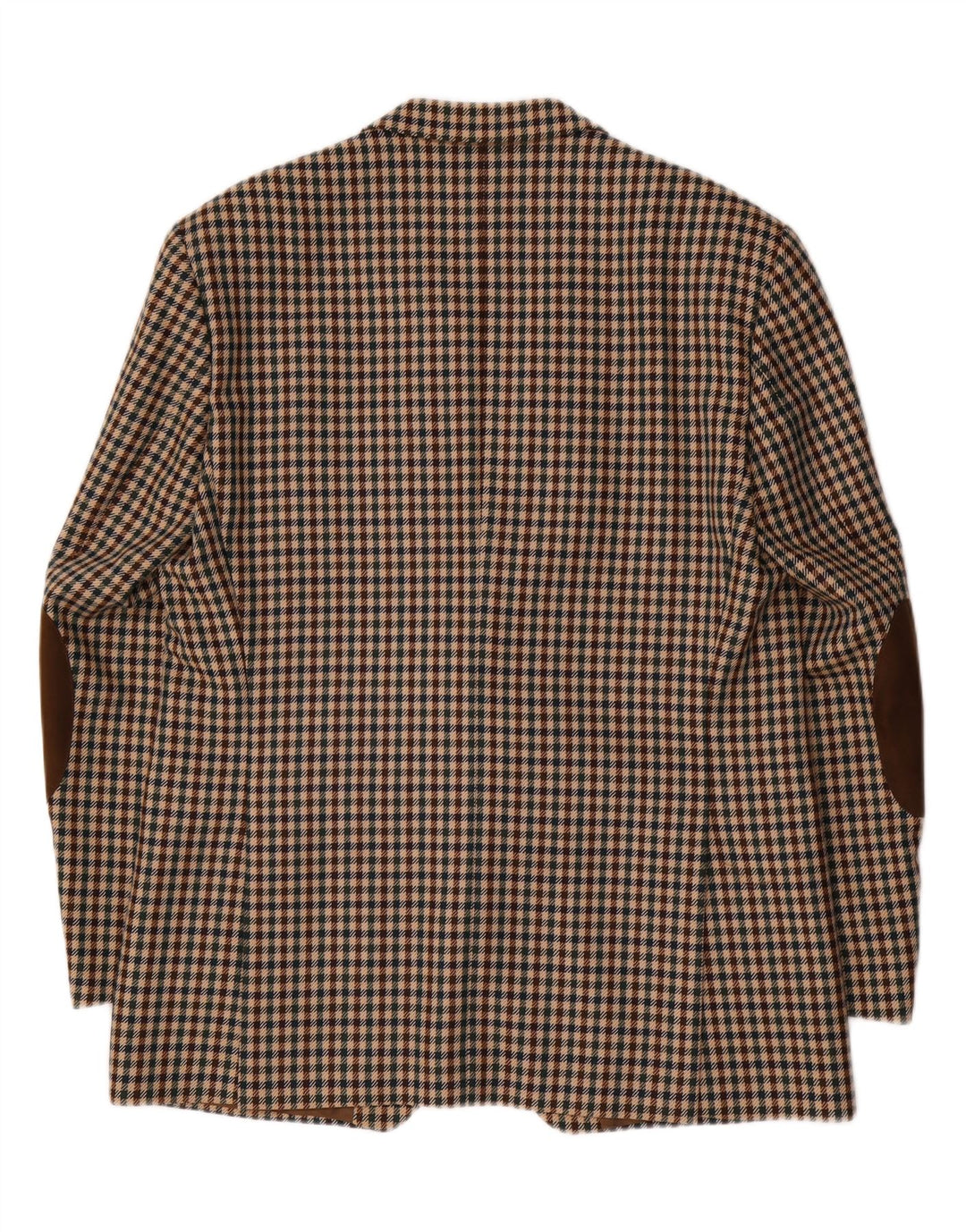 Piattelli Herre 2-knaps blazerjakke IT 54 2XL Brun Houndstooth Uld