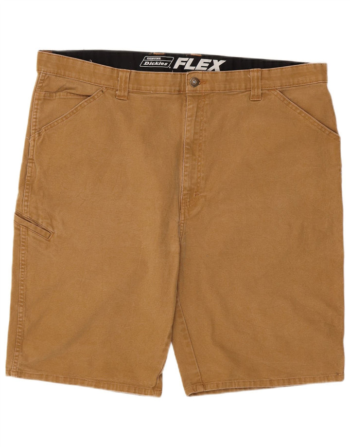 DICKIES Herre Flex Cargo Shorts W44 2XL Brun Bomuld