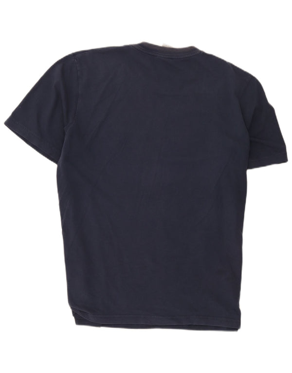 NIKE Grafisk T-shirt top til mænd UK 42/44 Large Navy Blue