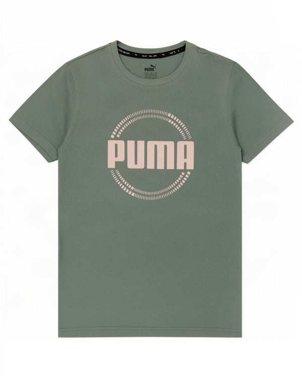 Puma Boys Grafisk T-Shirt Top 13-14 år Grøn