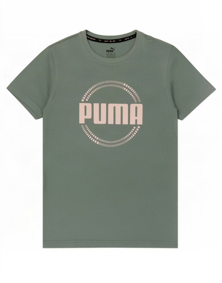 Puma Boys Grafisk T-Shirt Top 13-14 år Grøn