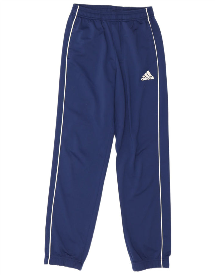 Adidas Drenge Træningsdragt Bukser Joggers 13-14 År Marineblå Polyester