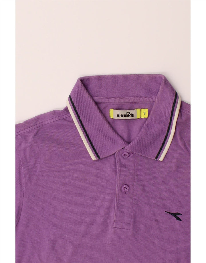 DIADORA Mens Polo Shirt Small Purple Vintage Diadora and Second-Hand Diadora from Messina Hembry 