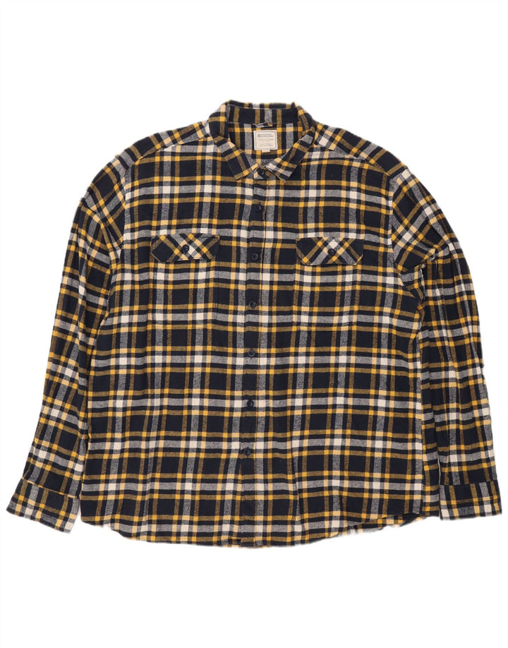 Mountain Warehouse Herre flannelskjorte 4XL marineblå ternet bomuld