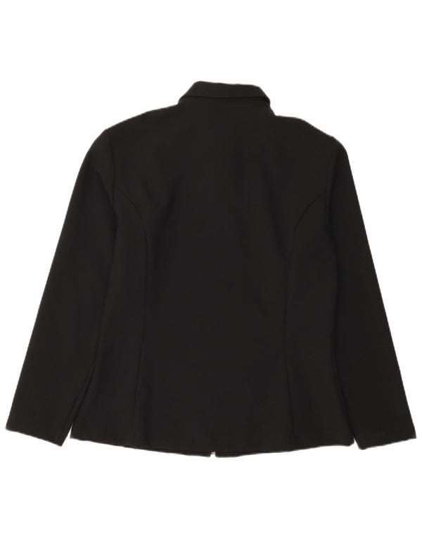 Benetton Dame Blazer Jacket IT 46 Stor Sort Polyester