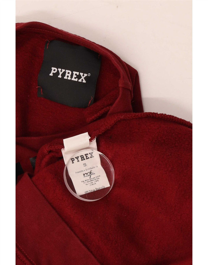 Pyrex Herre Grafisk Sweatshirt Jumper Lille Bourgogne bomuld