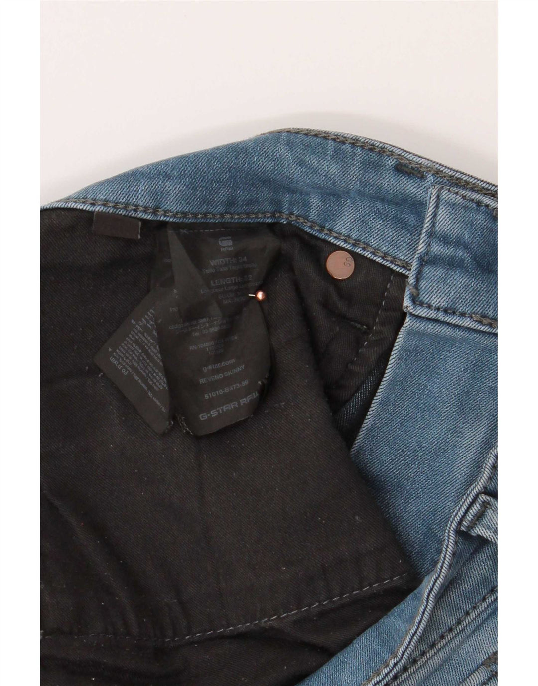 G-Star Herre Slim Jeans W32 L34 Blå Bomuld