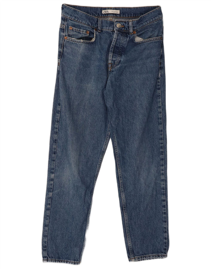ZARA Mens Straight Jeans EU 38 Small W30 L27 Blue Cotton