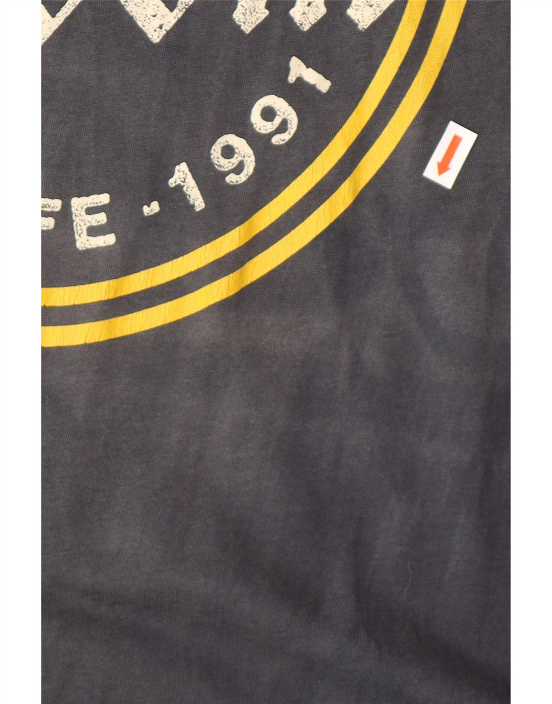 Volcom Herre Modern Fit Grafisk T-Shirt Top Lille Marineblå Bomuld