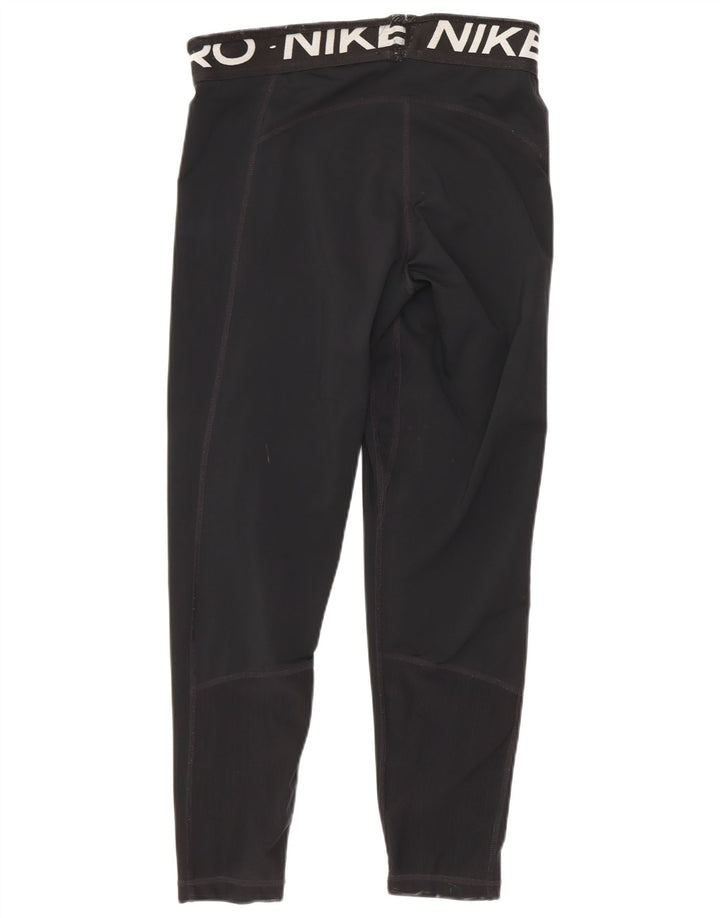 Nike Dame Capri Grafiske Leggings UK 8 Lille Sort