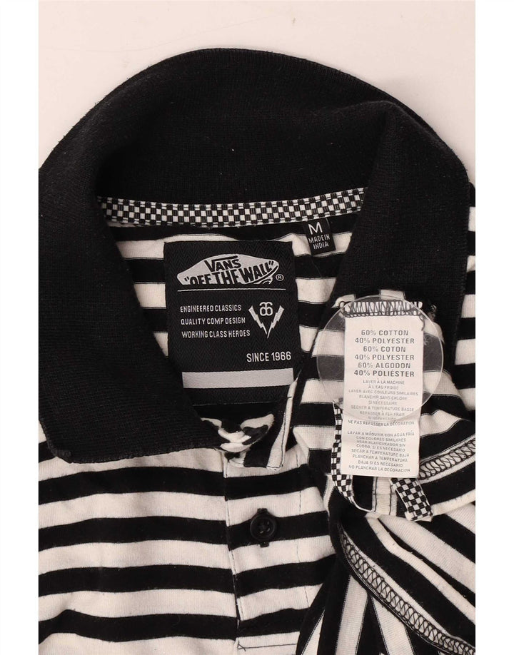 Vans Poloshirt til mænd Medium sort stribet bomuld
