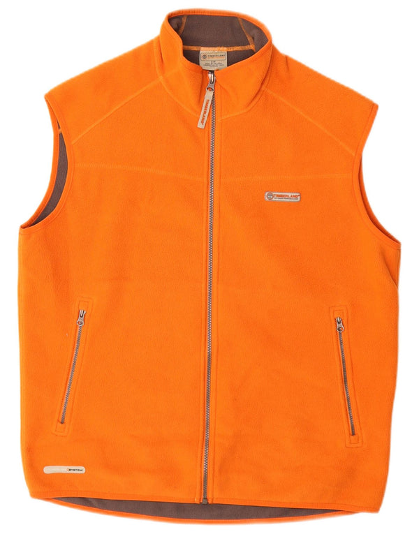 TIMBERLAND Herre Fleece Gilet UK 36 Small Orange