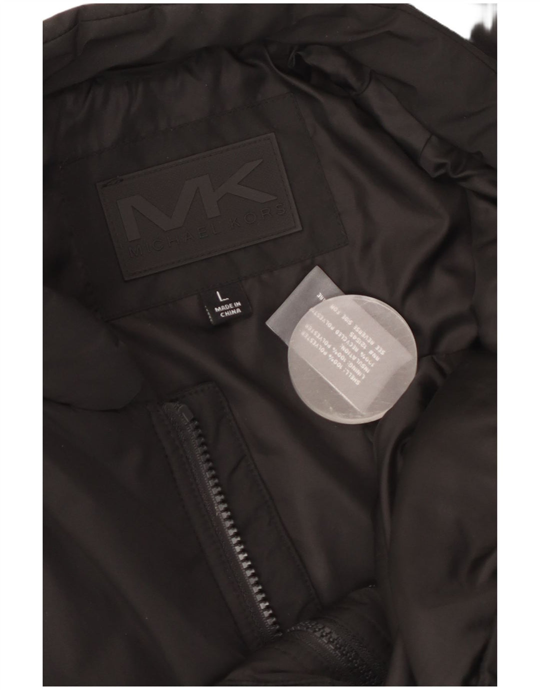 Michael Kors Herre Ærmeløs Windbreaker Jacket UK 40 Large Black Polyester
