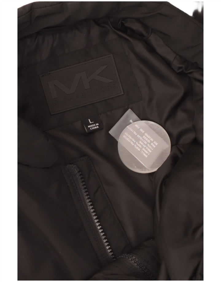 Michael Kors Herre Ærmeløs Windbreaker Jacket UK 40 Large Black Polyester