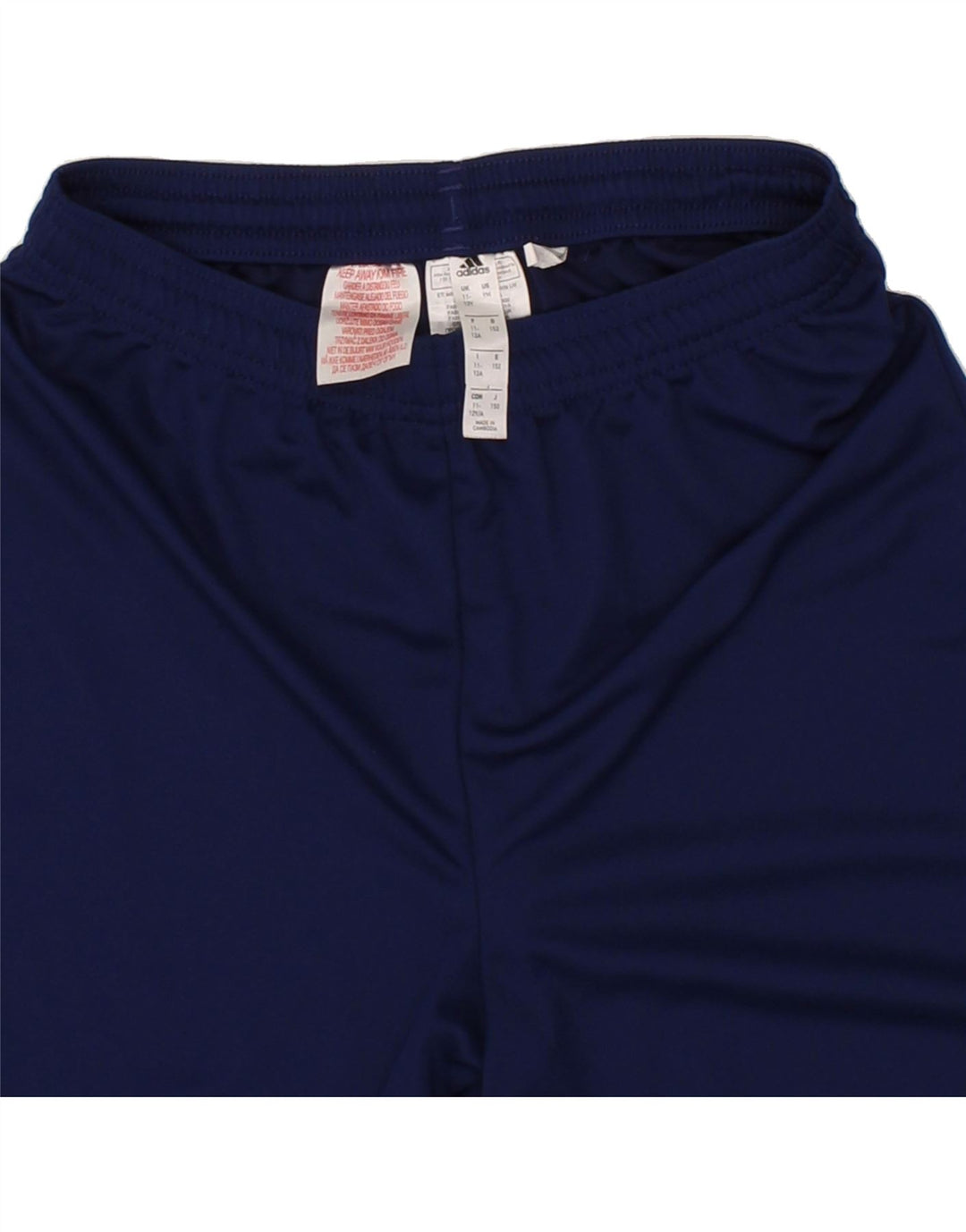 ADIDAS Boys Climalite Sport Shorts 11-12 Years Navy Blue Polyester Vintage Adidas and Second-Hand Adidas from Messina Hembry 