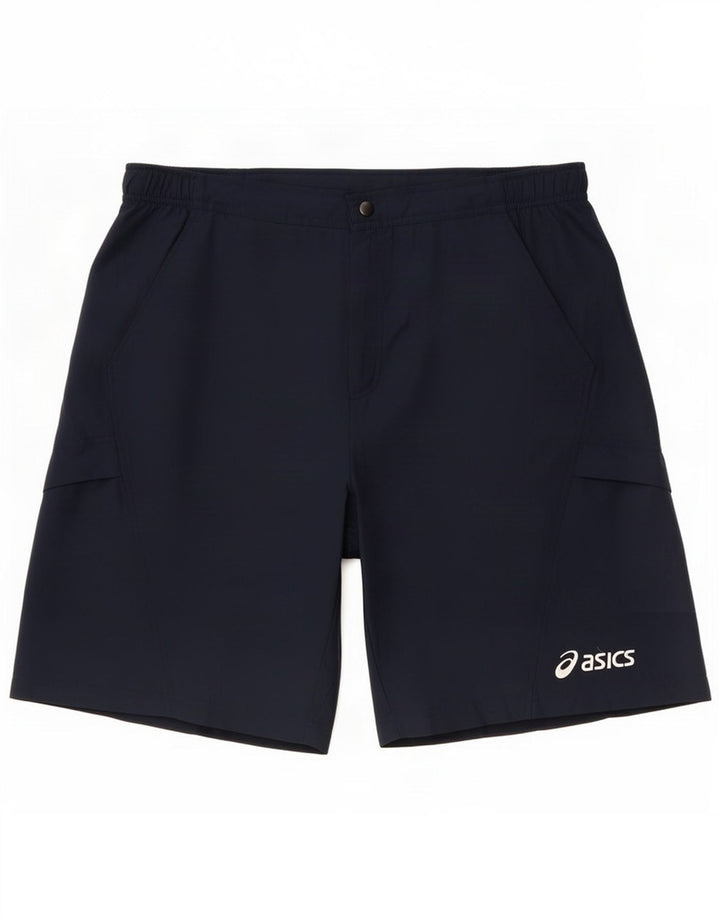 Asics Herre Casual Shorts XL W36 Marineblå Polyester