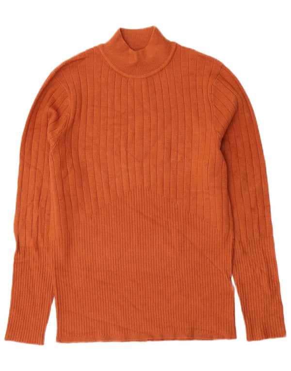Marks & Spencer Dame Turtle Neck Jumper Sweater UK 12 Medium Brown