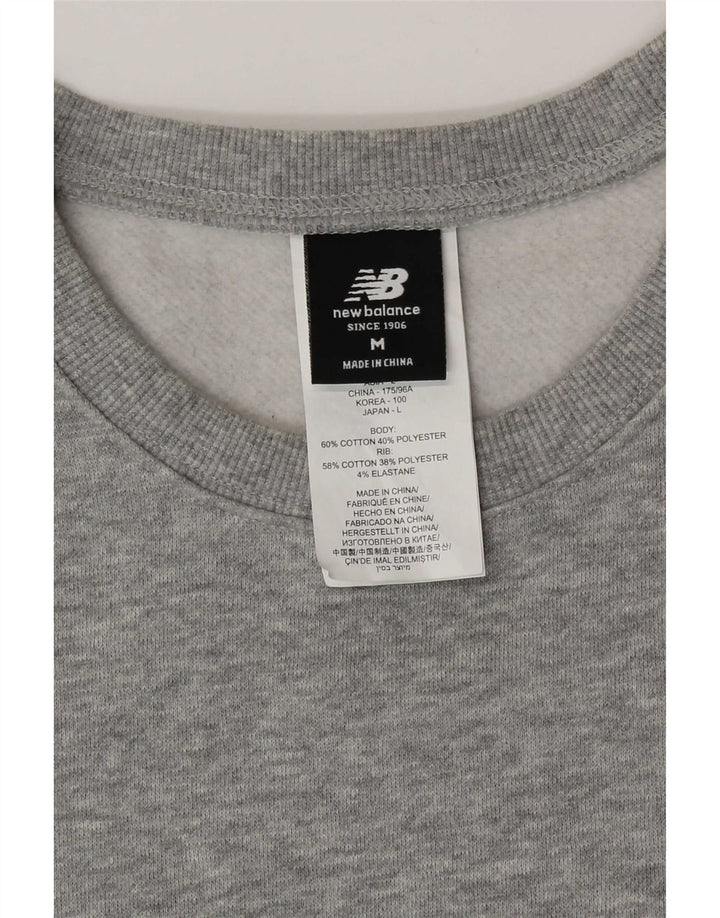 New Balance Herre Sweatshirt Jumper Medium Grå Bomuld